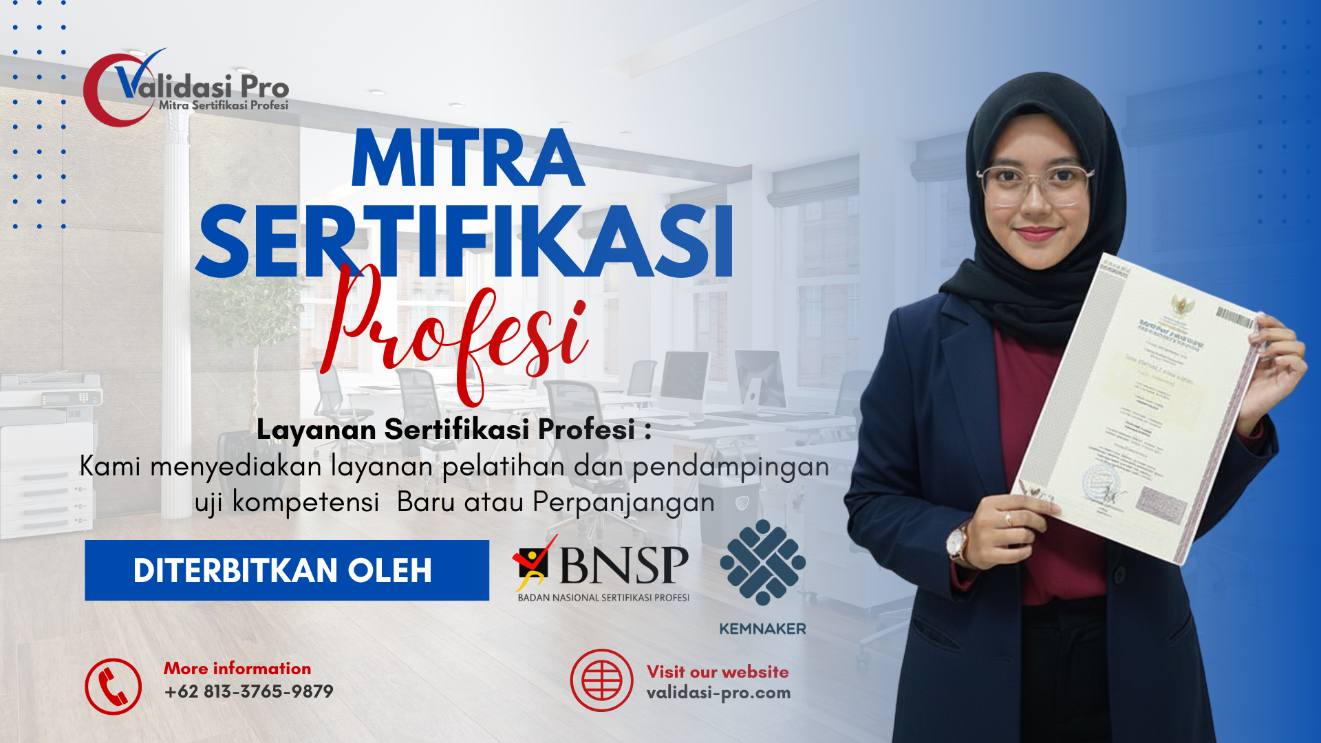 Sertifikasi yang di terbitkan oleh BNSP / Kemnaker
